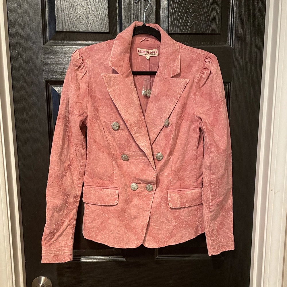 free people james jacquard blazer